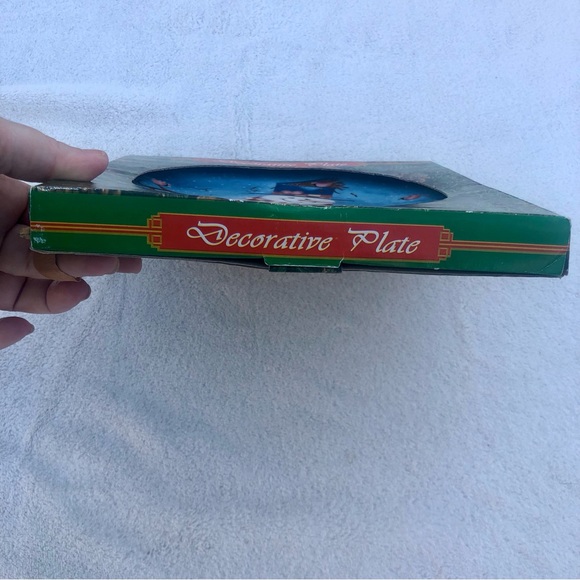 Snowman Decorative Plate 8" Christmas Holiday Red Cardinal Teddy Bear - Picture 2 of 7